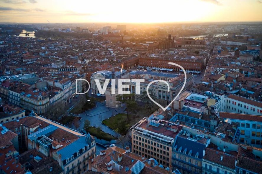 Photo TOULOUSE by VIET - Vue aérienne Centre ville