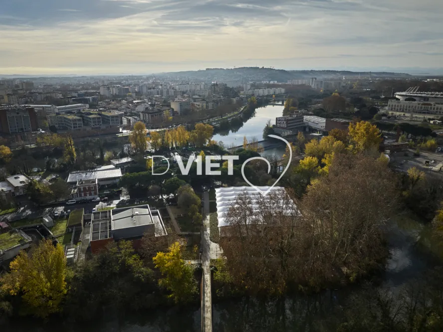 Photo TOULOUSE by VIET - Garonne ramier et vue sur la cité