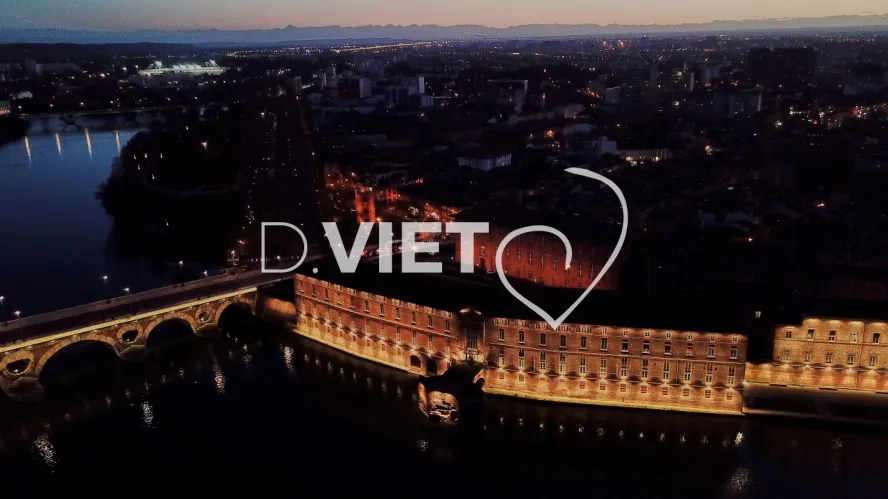 Photo TOULOUSE by VIET - La Garonne de nuit