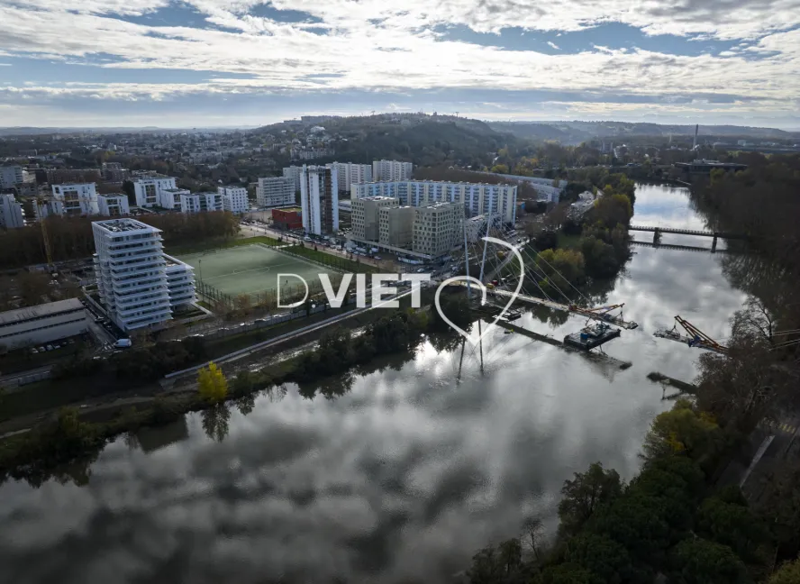 Photo TOULOUSE by VIET - Garonne et Passerelle d'empalot