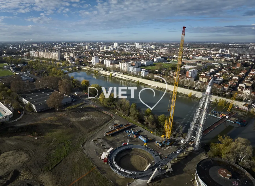 Photo TOULOUSE by VIET - Garonne et passerelle RAPAS
