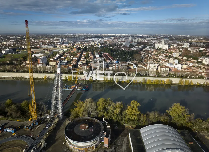 Photo TOULOUSE by VIET - Garonne et passerelle RAPAS