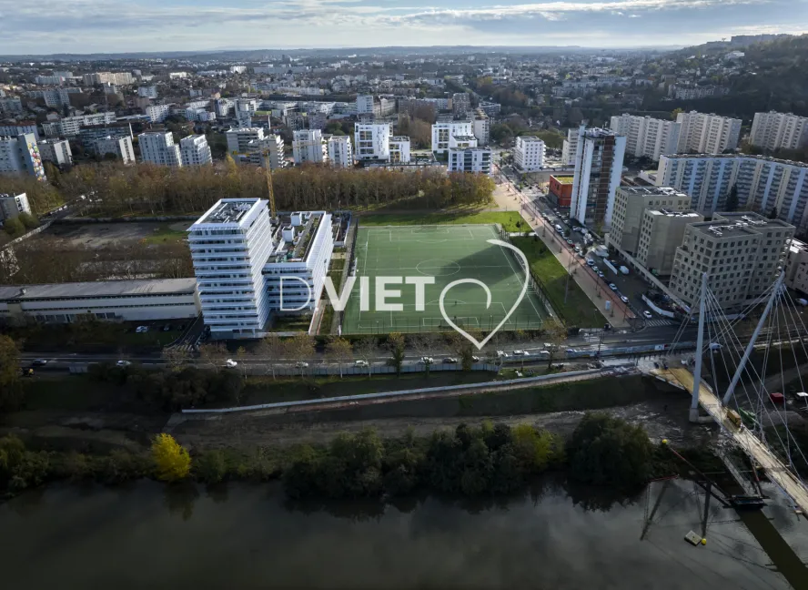 Photo TOULOUSE by VIET - Passerelle d'empalot et Garonne