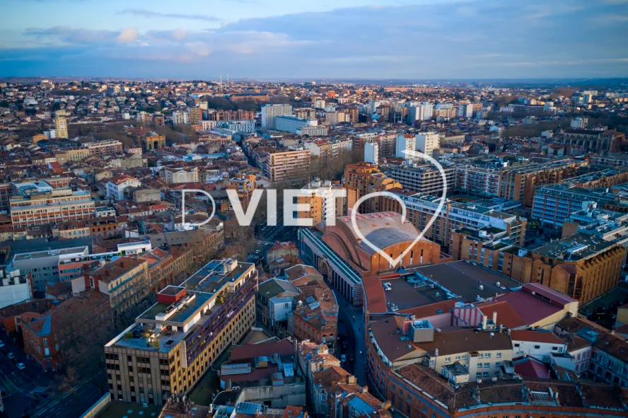 Photo TOULOUSE by VIET - Vue aérienne Centre ville