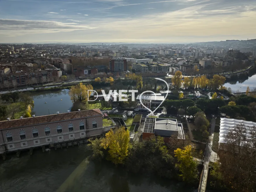 Photo TOULOUSE by VIET - Garonne ramier et vue sur la cité