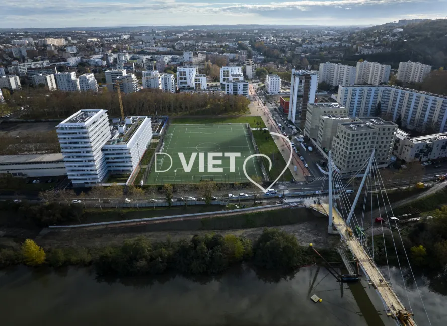 Photo TOULOUSE by VIET - Passerelle d'empalot et Garonne